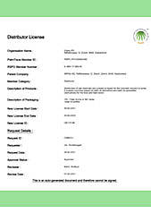 Licence de distributeur RSPO