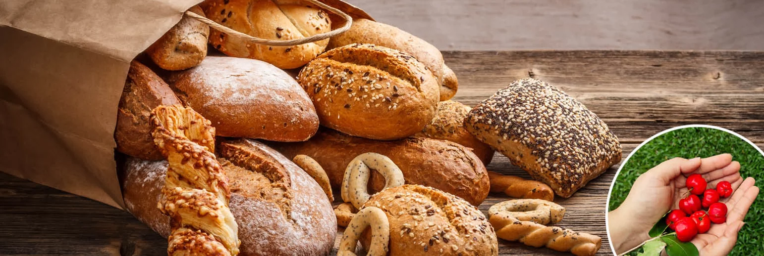 Acerolapulver zur Erhöhung des Brotvolumens 